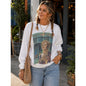 Thrift Store Vintage Graphic White Sweatshirt