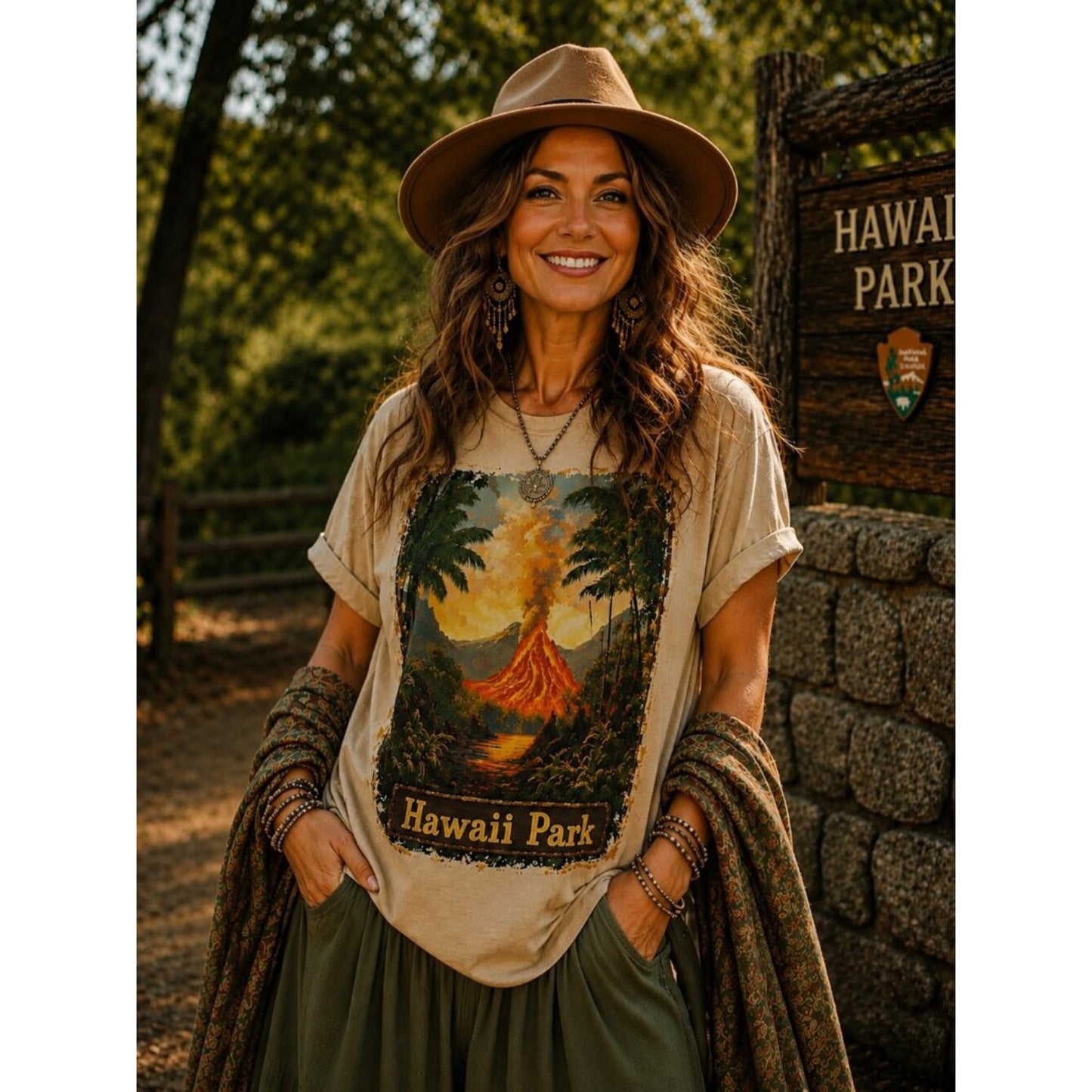 HAWAII PARK HATMAN ORIGINALS VINTAGE STYLE T SHIRT TEE