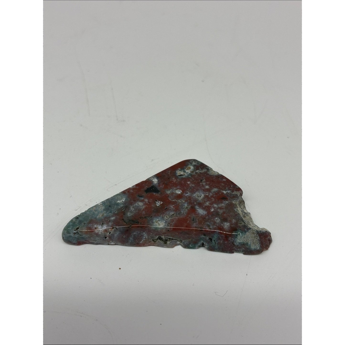 Polished Red and Green Ocean Jasper Slab ROCK