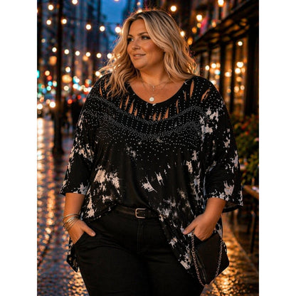 Corral Black and Silver Studded Tunic