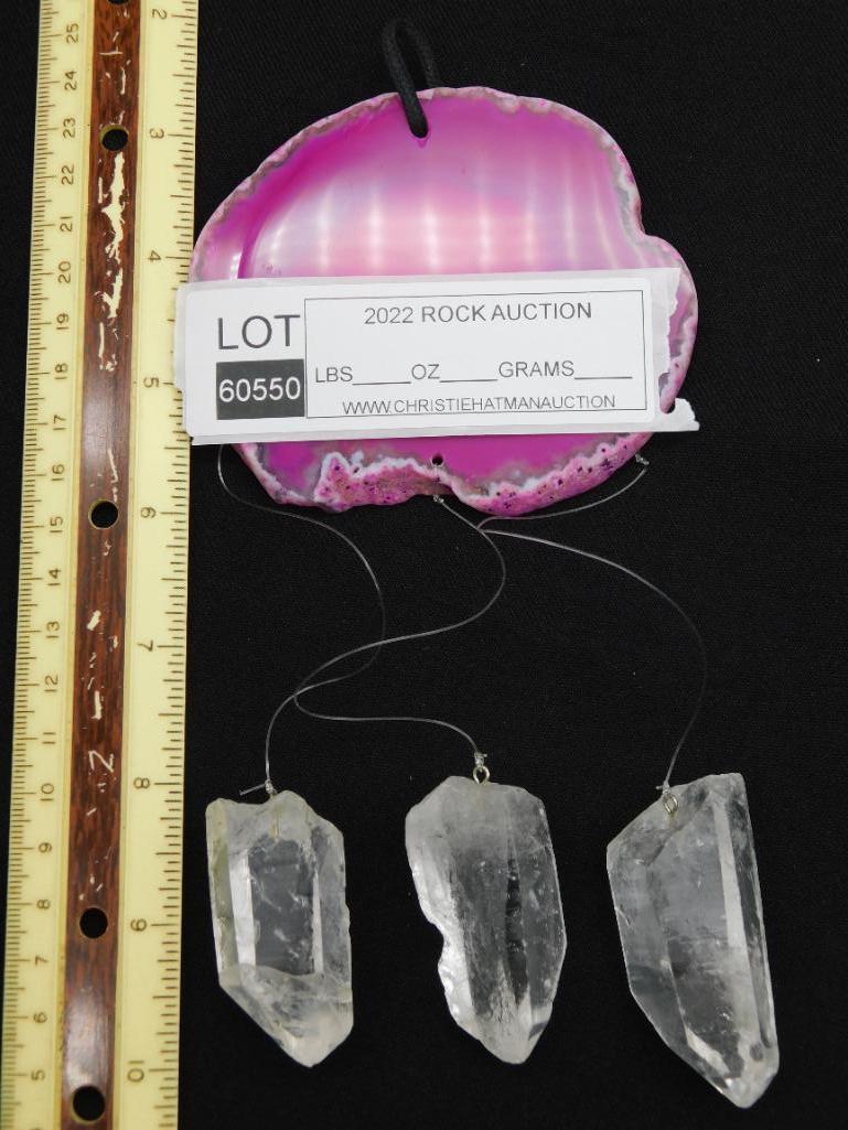 AGATE AND QUARTZ WIND CHIME