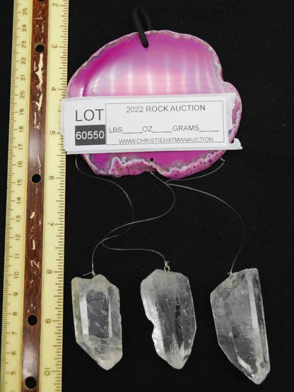 AGATE AND QUARTZ WIND CHIME