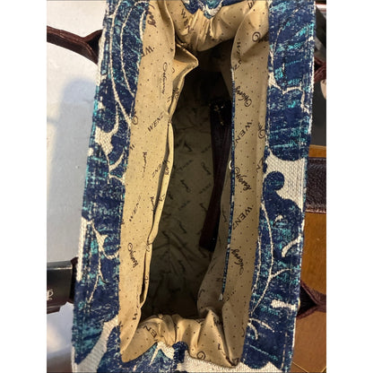 Blue Floral Canvas Tote American Concealed Carry