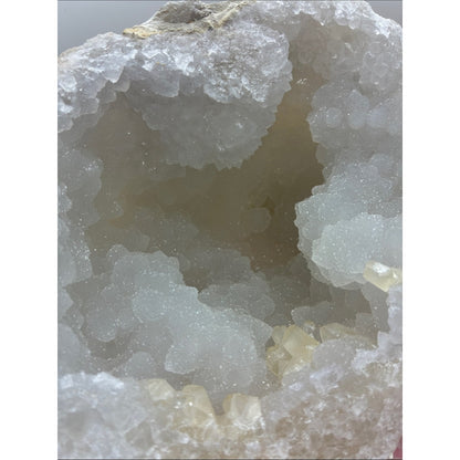 White Crystal Geode Display ROCK