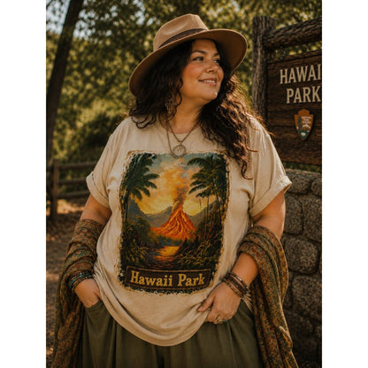 HAWAII PARK HATMAN ORIGINALS VINTAGE STYLE T SHIRT TEE PLUS SIZE MADE IN USA