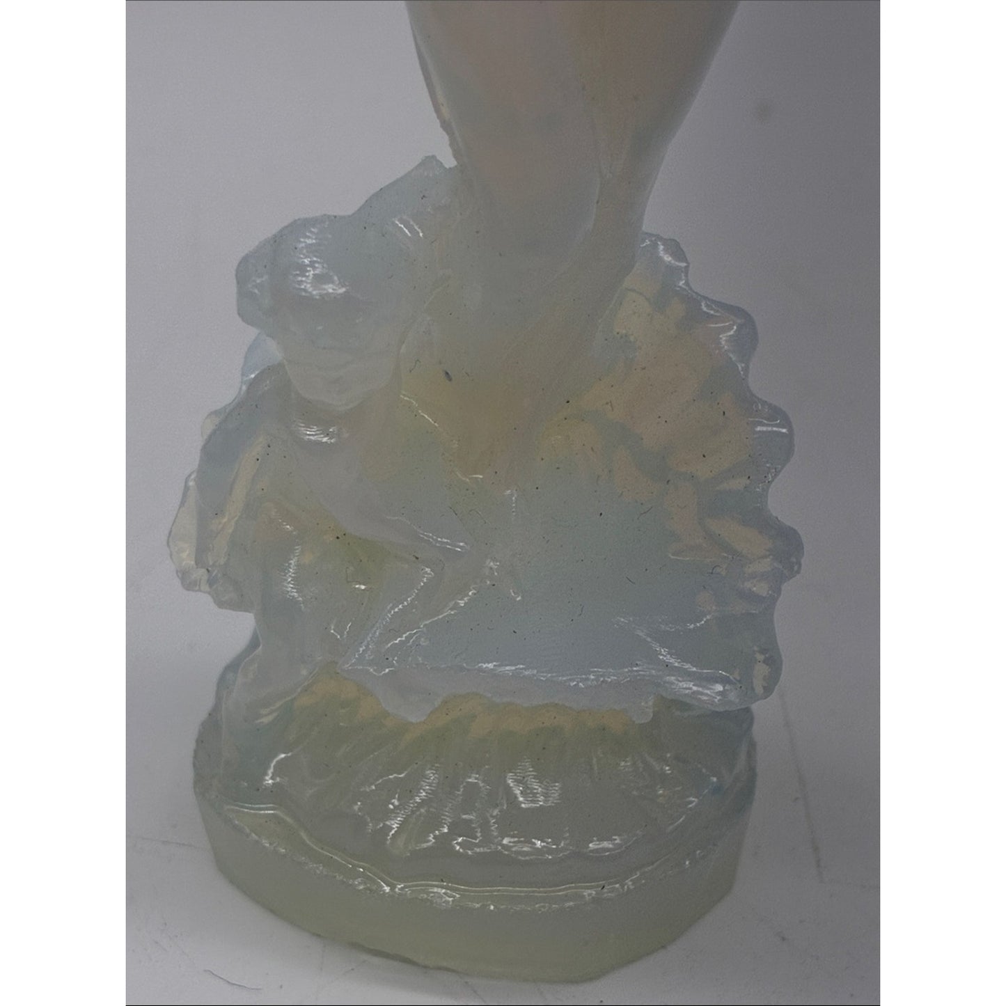 Opalescent Glass Figurine - Iridescent Female Sculpture ROCK