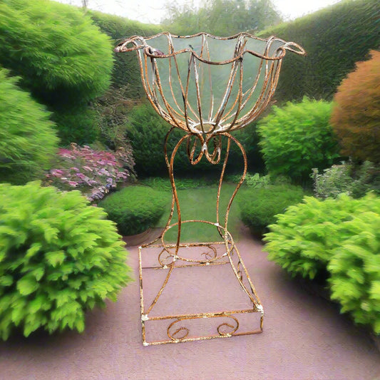 #118, Iron standing planter