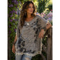 Gray Paisley Women's Top