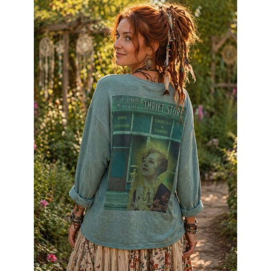 WE MAKE THESE! "YOU'RE TAKING ME TO THE THRIFT STORE?" CUSTOM CARDIGAN