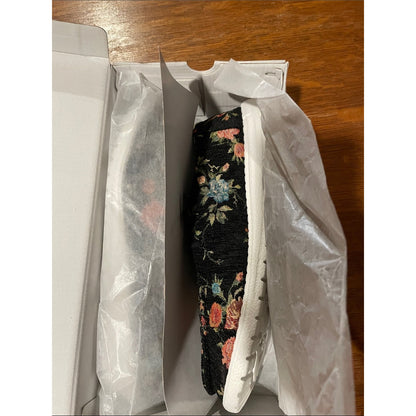 Gypsy Jazz Black Floral Slip-On Loafers Shoe