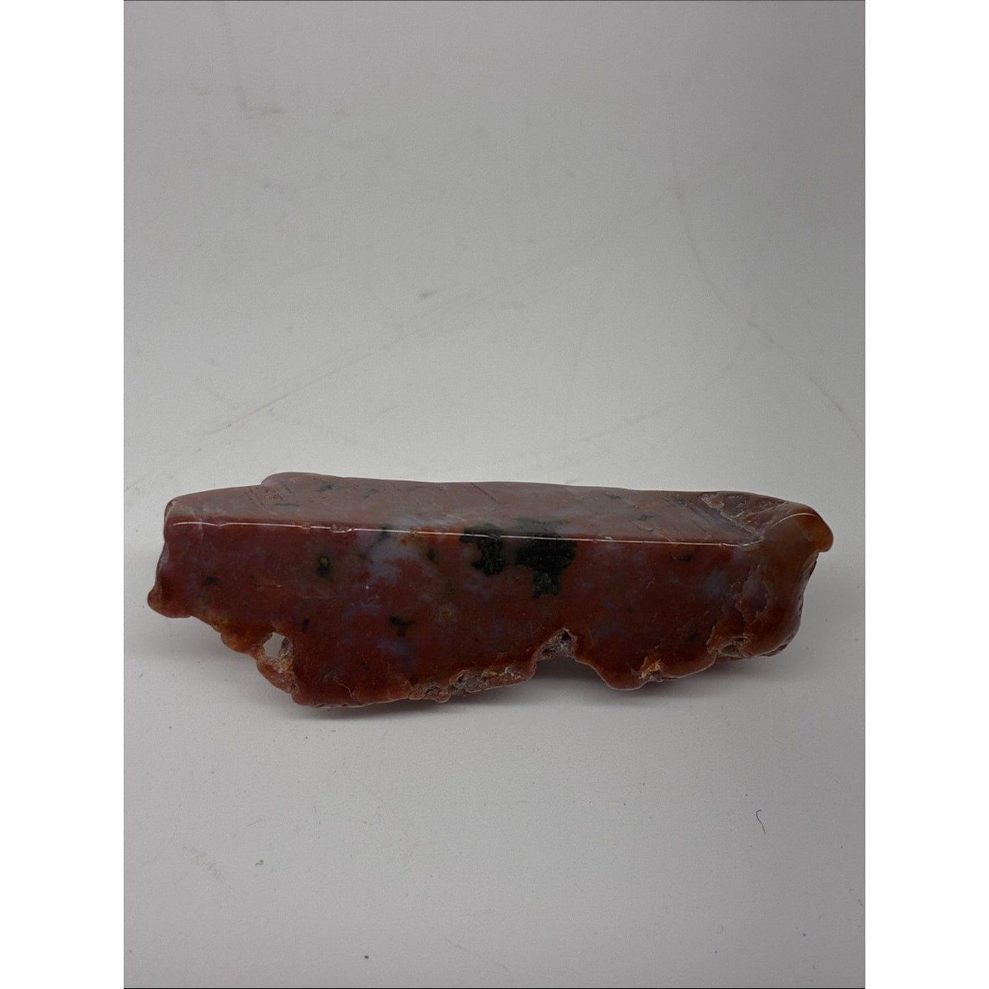 Polished Red Jasper Slab - Natural Red and Black Tones ROCK