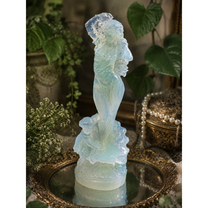 Opalescent Glass Figurine - Iridescent Female Sculpture ROCK