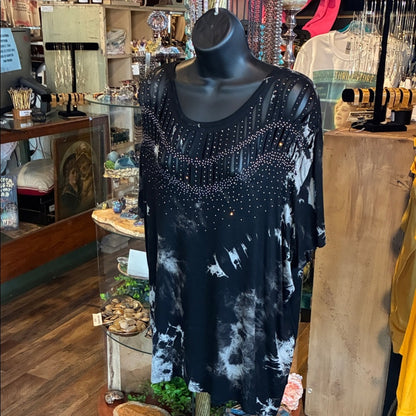 Corral Black and Silver Studded Tunic