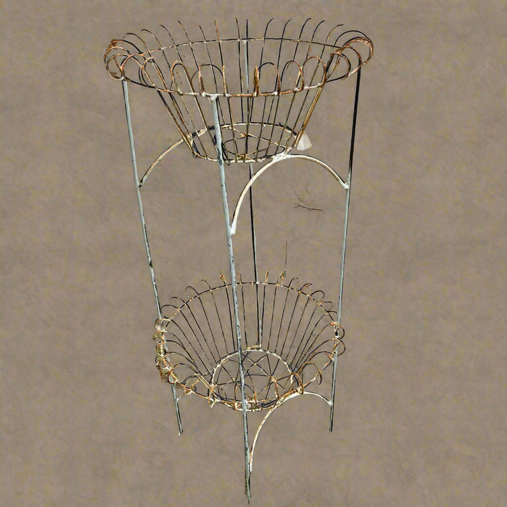 #120, Tall iron planter