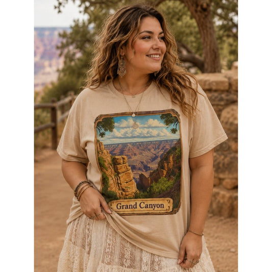 GRAND CANYON HATMAN ORIGINALS VINTAGE STYLE T SHIRT TEE PLUS SIZE