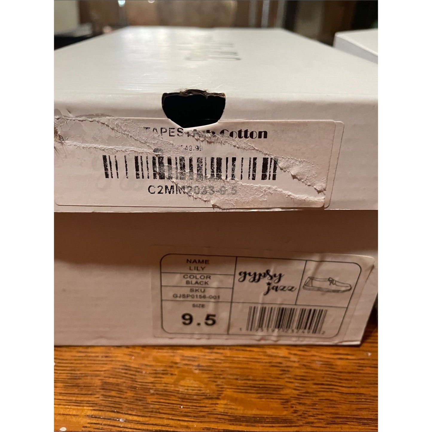 Gypsy Jazz Black Floral Slip-On Loafers Shoe