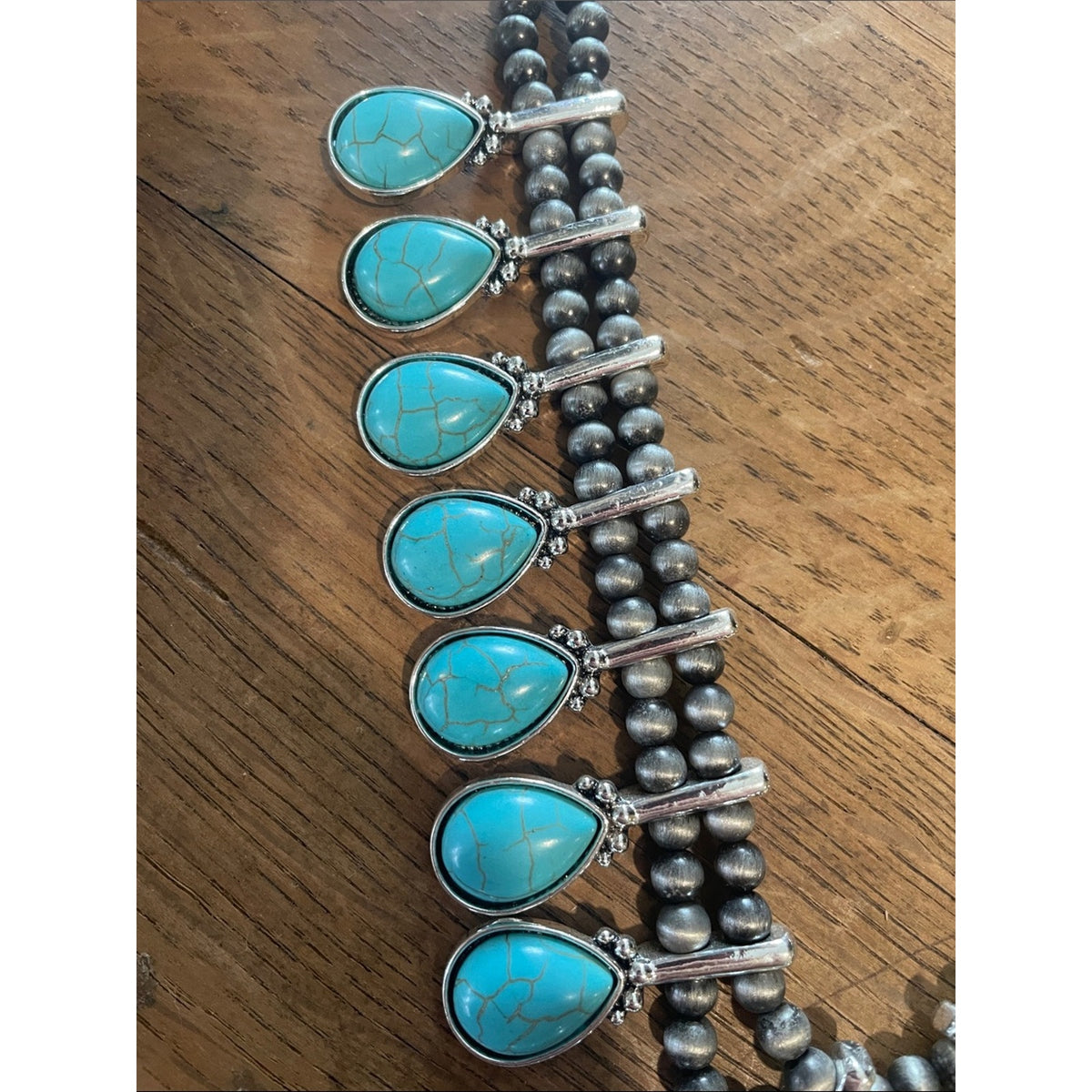 LARGE TURQUOISE STATEMENT NECKLACE