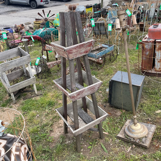 #148, Tall wood shelving