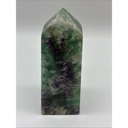 Natural Green Fluorite Crystal Point - Decorative Home Art Rock