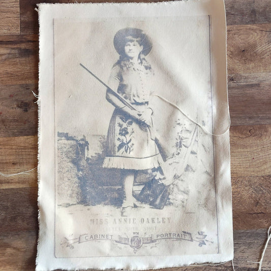 Vintage Annie Oakley Canvas Print - Wild West Legend