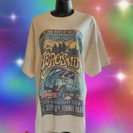 Aerosmith 50th Anniversary Fenway Park Concert T-Shirt with Extreme