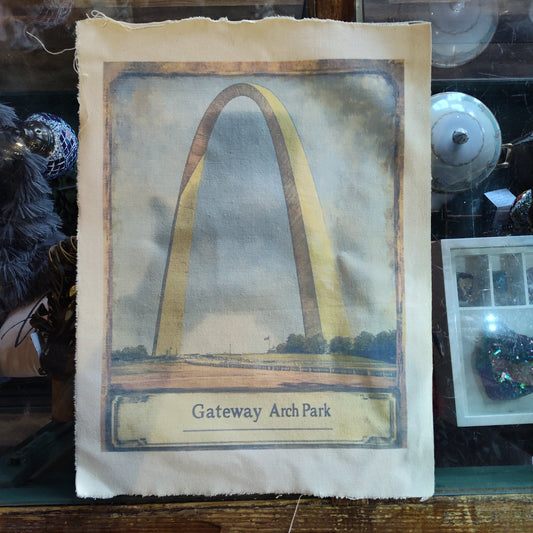 Vintage Gateway Arch Park Canvas Print