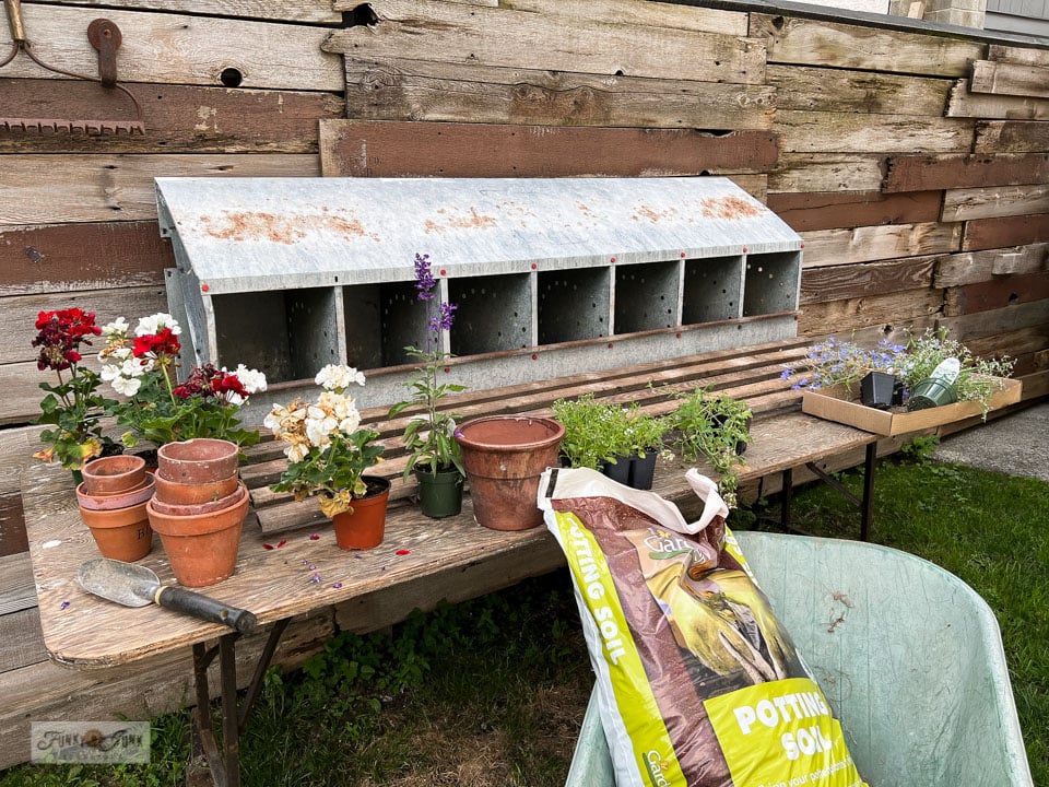 #100, CHICKEN NESTING BOX - GALVENIZED - PICK UP ONLY