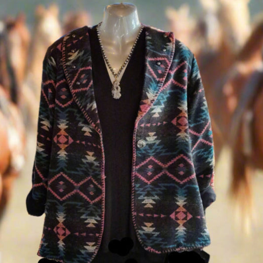 Multicolor Southwestern Buffalo Nickel Jacket