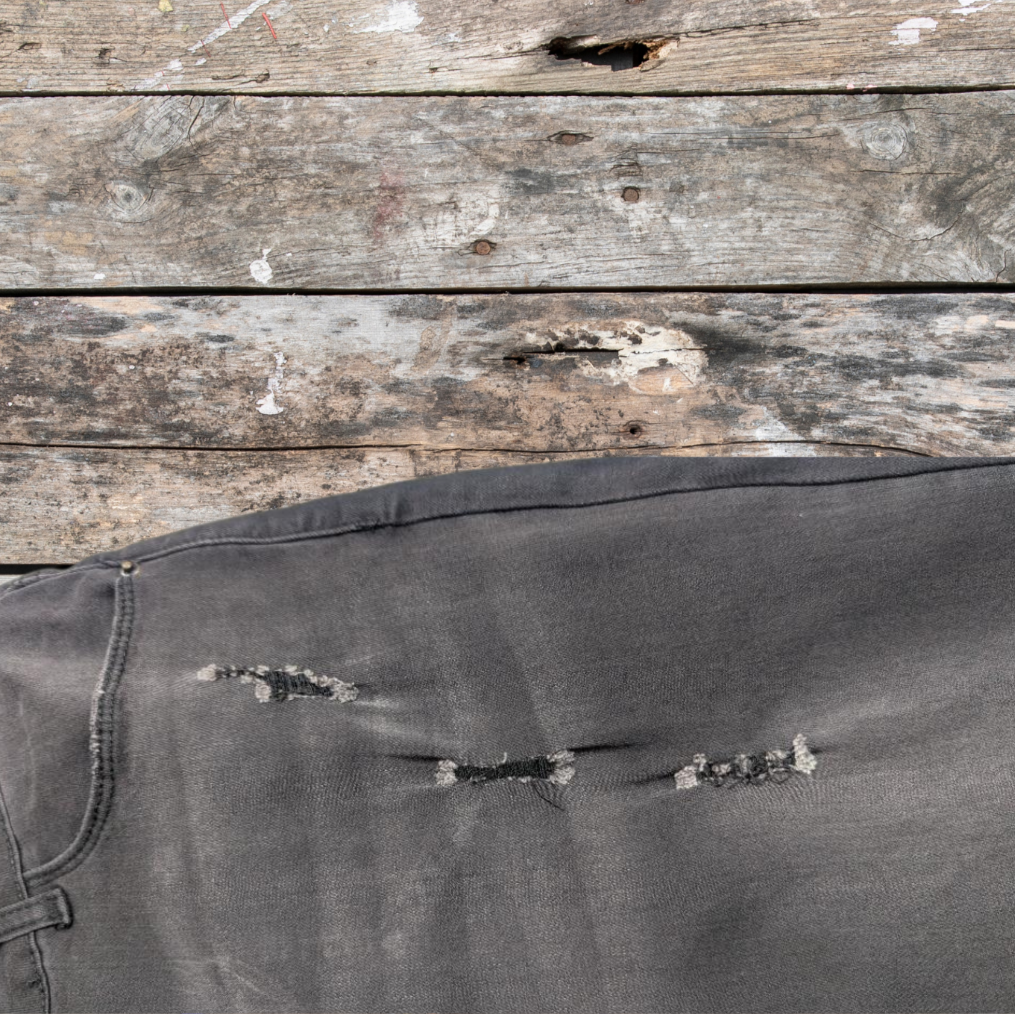 BLACK DENIM FLARE BELLBOTTOMS