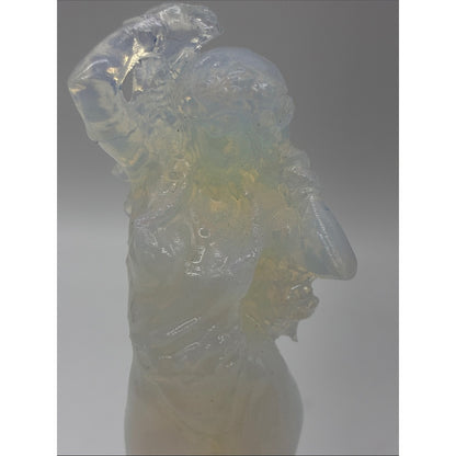 Opalescent Glass Figurine - Iridescent Female Sculpture ROCK