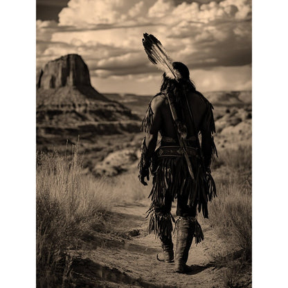 INDIAN WALKING AWAY T-SHIRT