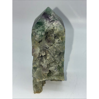 Natural Green Fluorite Crystal Point - Decorative Home Art Rock