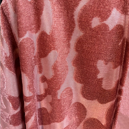 Vocal Dusty Rose Floral Sheer Kimono