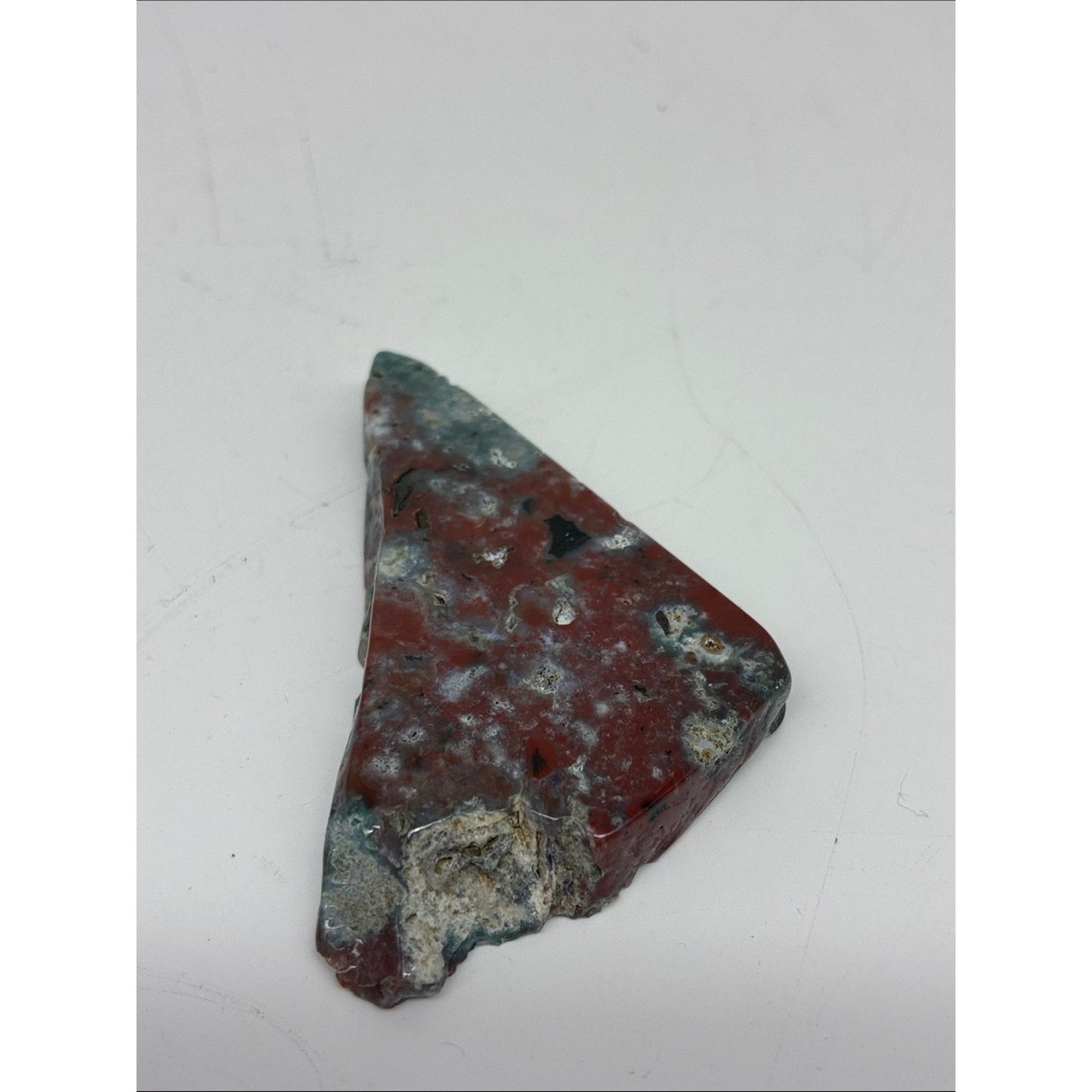Polished Red and Green Ocean Jasper Slab ROCK