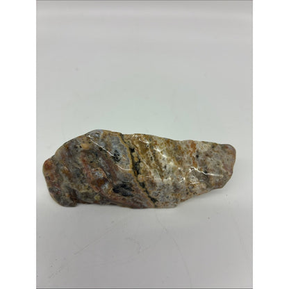 Polychrome Ocean Jasper Decorative Stone Slice - Natural Multicolor ROCK