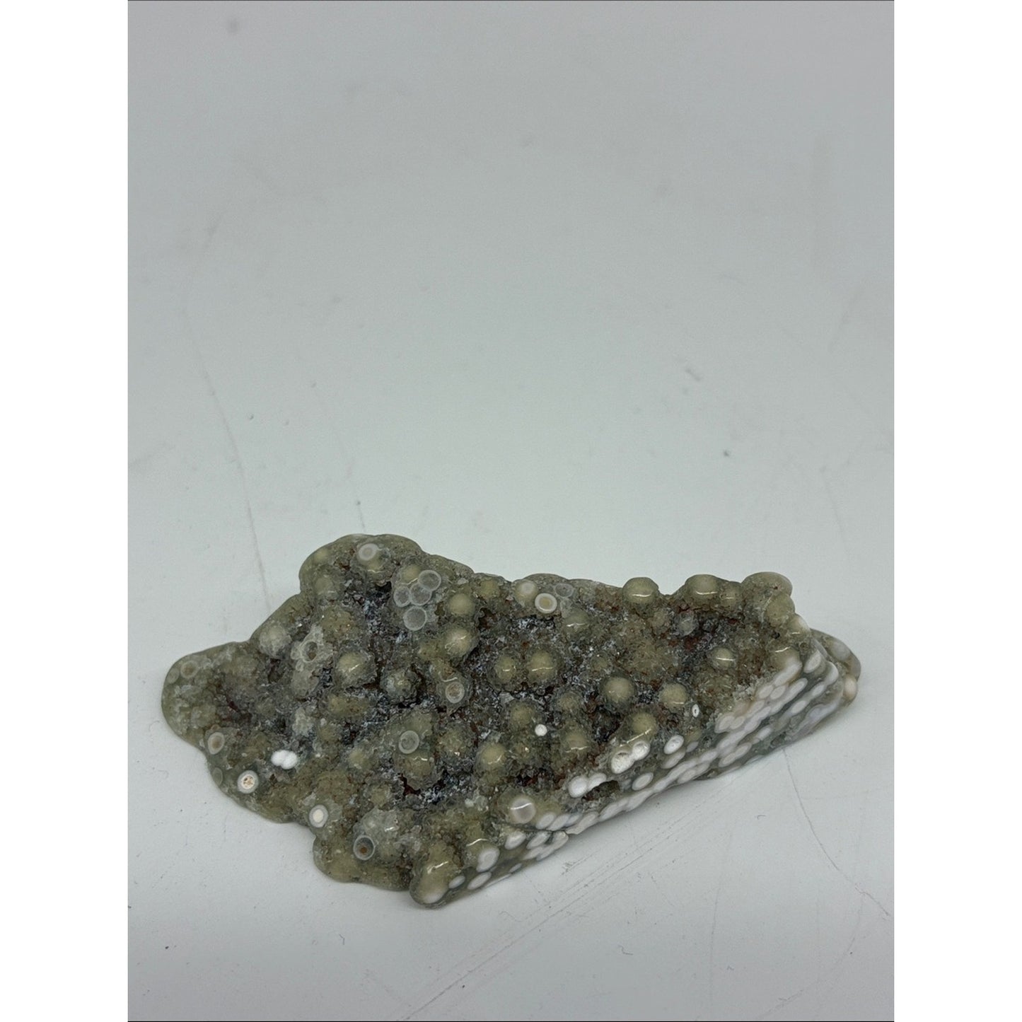 Ocean Jasper Polished Slab - White, Green & Tan ROCK