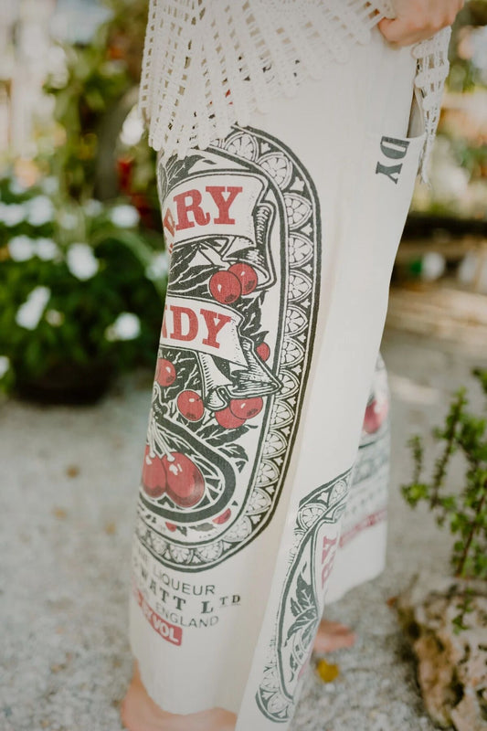 Cherry Brandy Flour Sack Capris