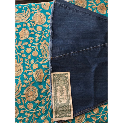 plus size Women's Dark Blue Distressed Bell Bottom Jeans