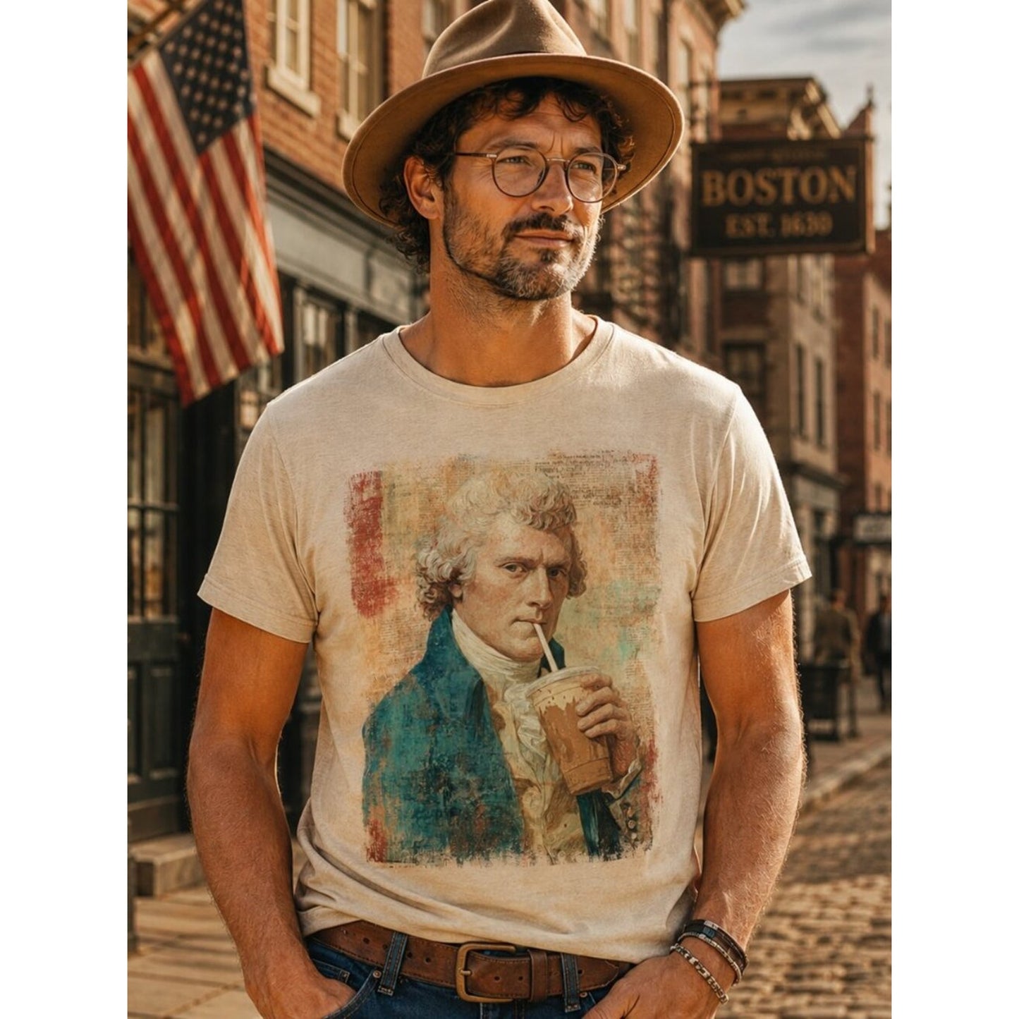 Thomas Jefferson Coffee Lover Shirt Hatman's original luxury tee