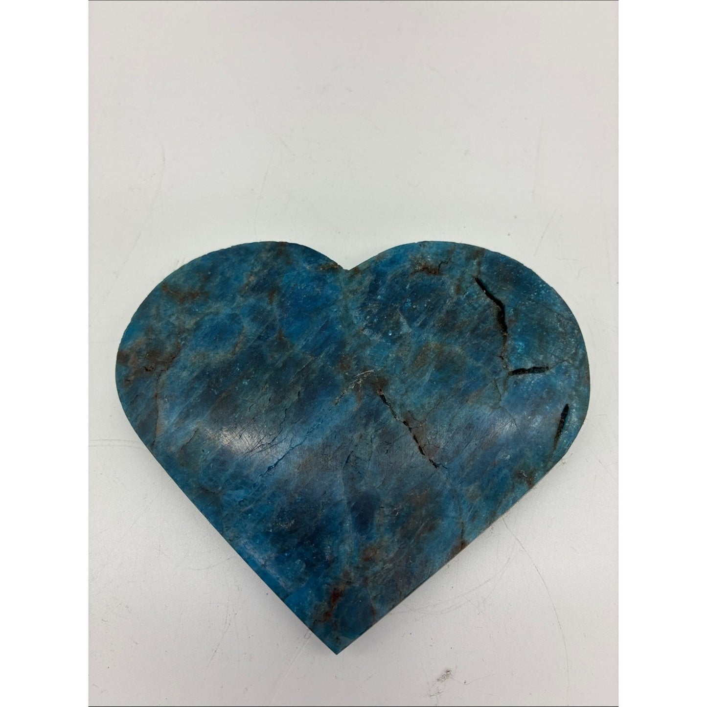 Blue Heart Shaped Stone Decorative Accent Rock