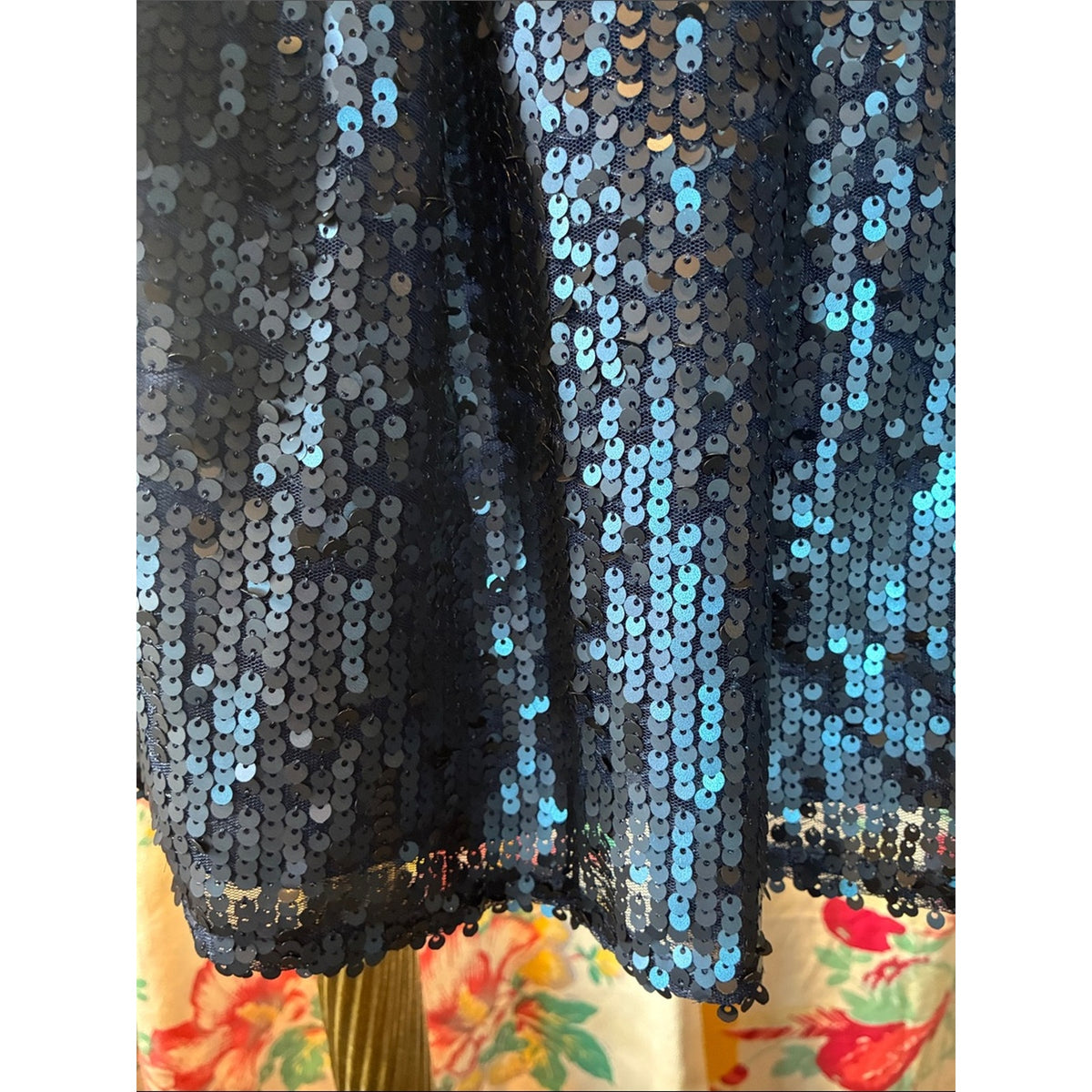 Cat & Jack Navy Blue Sequin Skirt