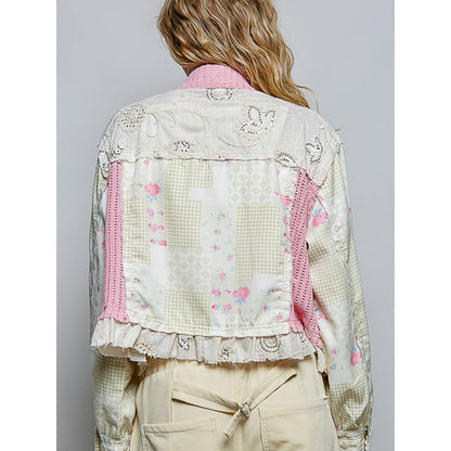 Boho Patchwork Crochet Jacket – Romantic Cottagecore Spring Layering Piece