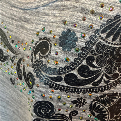 Gray Paisley Women's Top