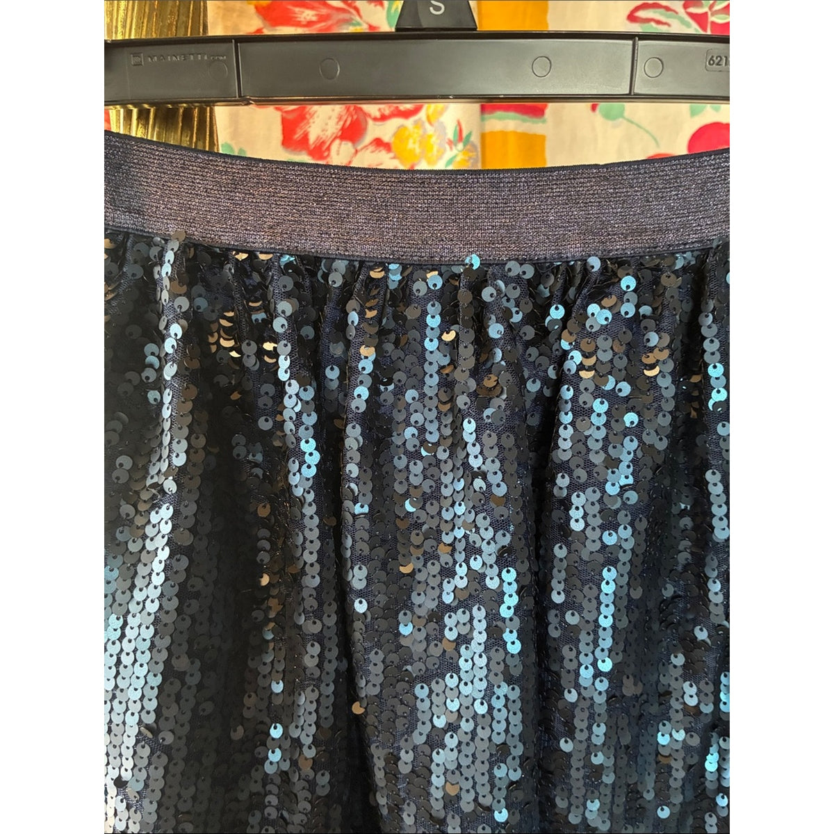 Cat & Jack Navy Blue Sequin Skirt