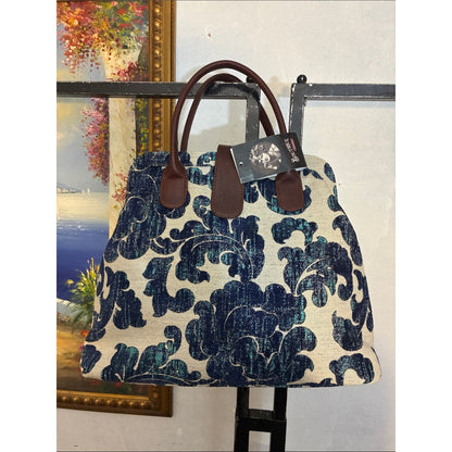 Blue Floral Canvas Tote American Concealed Carry