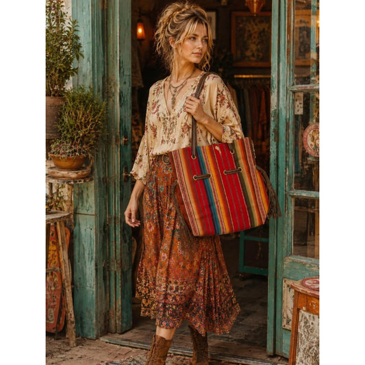 Striped Multicolor Tote American Concealed Carry