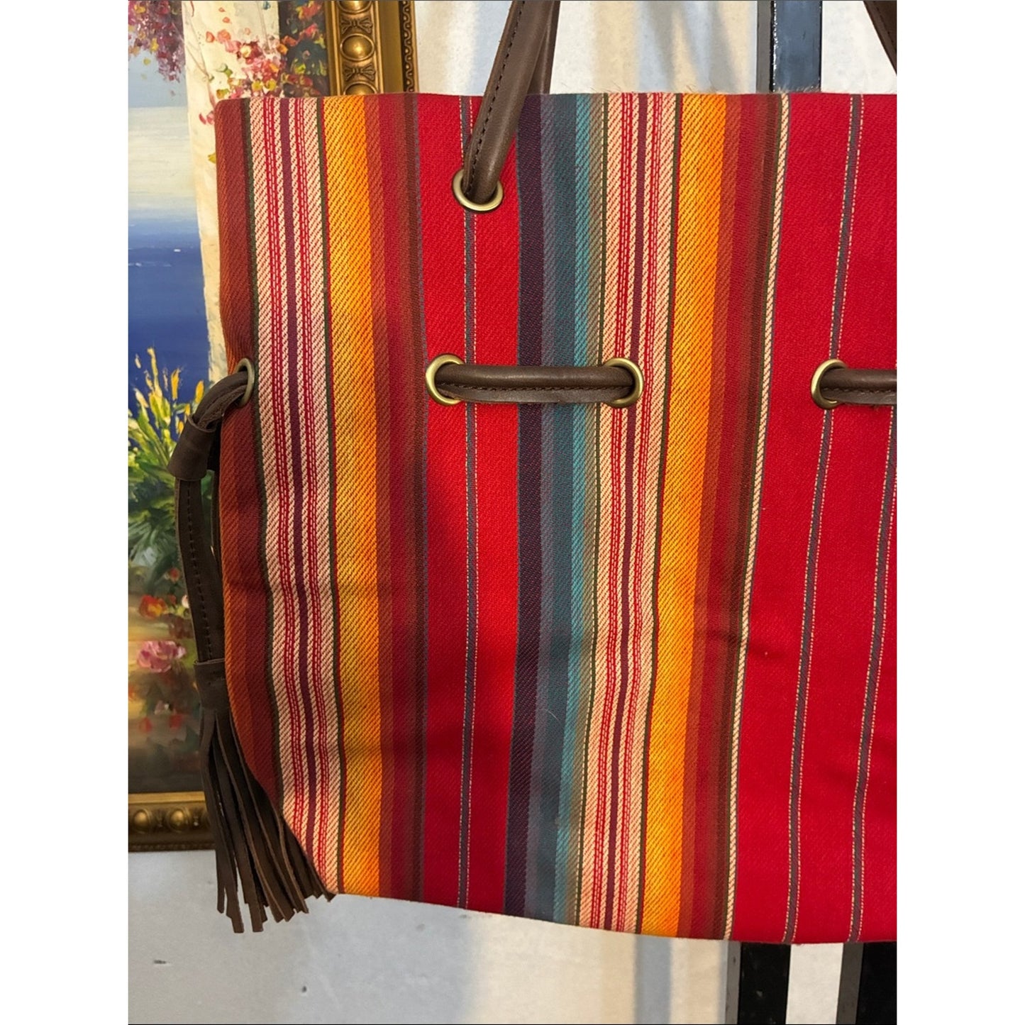Striped Multicolor Tote American Concealed Carry