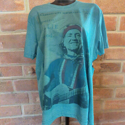 Feeling Willie Good Vintage Style Turquoise T-Shirt