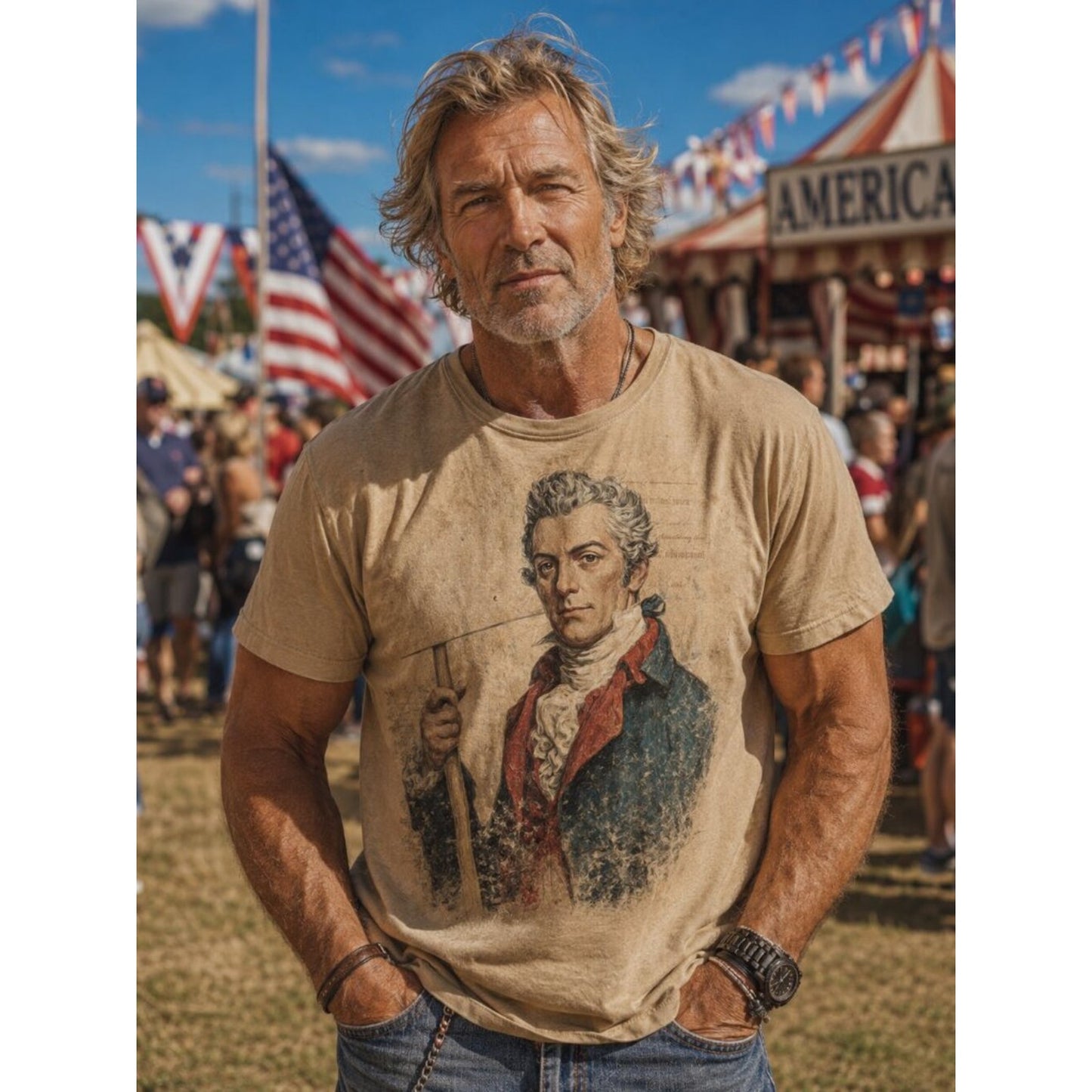 Founding Fathers 250th Independence Day Tee | Hatman's Original Luxury Tee