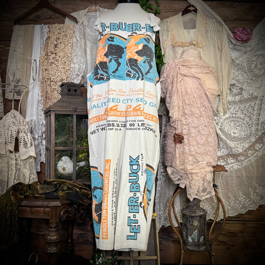Let-Er-Buck Flour Sack Overalls